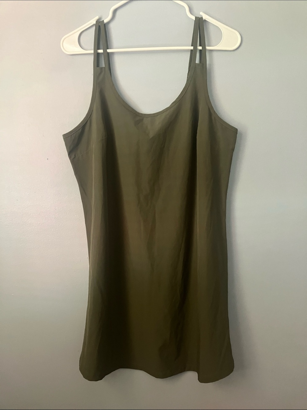 Lole Olive Green Midi Slip Dress